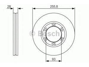BOSCH 0 986 479 R37 stabdžių diskas 
 Dviratė transporto priemonės -> Stabdžių sistema -> Stabdžių diskai / priedai
SH66 33 25X
