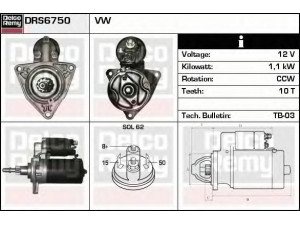 DELCO REMY DRS6750 starteris 
 Elektros įranga -> Starterio sistema -> Starteris
02B911023BX