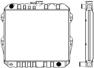 SAKURA  Automotive 1461-0311 radiatorius, variklio aušinimas