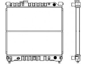 SAKURA  Automotive 1431-0216 radiatorius, variklio aušinimas