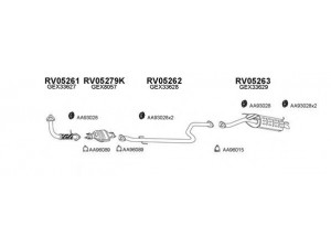 VENEPORTE 050085 išmetimo sistema 
 Išmetimo sistema -> Išmetimo sistema, visa