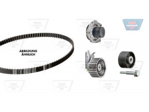 OPTIBELT KT 1555 W1 vandens siurblio ir paskirstymo diržo komplektas