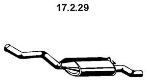 EBERSPÄCHER 17.2.29 galinis duslintuvas 
 Išmetimo sistema -> Duslintuvas
77 00 793 908, 77 00 876 262, 77 01 470 168