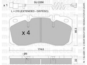 METELLI 22-0268-4K stabdžių trinkelių rinkinys, diskinis stabdys 
 Techninės priežiūros dalys -> Papildomas remontas
