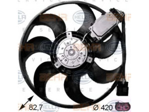 HELLA 8EW 351 043-231 ventiliatorius, radiatoriaus 
 Aušinimo sistema -> Oro aušinimas
7L0 959 455 G, 955 624 136 00, 955 624 136 01