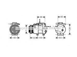 PRASCO HYK237 kompresorius, oro kondicionierius 
 Oro kondicionavimas -> Kompresorius/dalys
977012B100, 977012B101, 977012B150