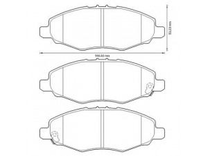 BENDIX 572641B stabdžių trinkelių rinkinys, diskinis stabdys 
 Techninės priežiūros dalys -> Papildomas remontas
044650K130, 044650K310