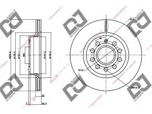 DJ PARTS BD1330 stabdžių diskas 
 Dviratė transporto priemonės -> Stabdžių sistema -> Stabdžių diskai / priedai
1K0615301S, 1K0615301AC