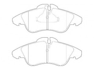 DURON DBP221038 stabdžių trinkelių rinkinys, diskinis stabdys 
 Techninės priežiūros dalys -> Papildomas remontas
002 420 39 20, 0024203920, 0024209920