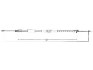 JURID 432866J trosas, stovėjimo stabdys 
 Stabdžių sistema -> Valdymo svirtys/trosai
4745P6, 9633826780