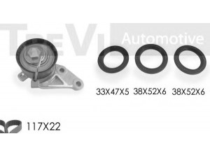 TREVI AUTOMOTIVE KD1203S paskirstymo diržo komplektas 
 Techninės priežiūros dalys -> Papildomas remontas
1672143, 3M5Q8A615DA
