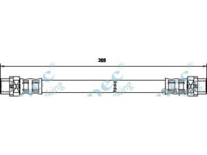 APEC braking HOS3589 stabdžių žarnelė 
 Stabdžių sistema -> Stabdžių žarnelės
34306762838, 34306789433, 34306798523