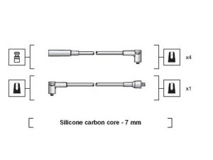 MAGNETI MARELLI 941318111109 uždegimo laido komplektas 
 Kibirkšties / kaitinamasis uždegimas -> Uždegimo laidai/jungtys