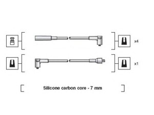 MAGNETI MARELLI 941318111109 uždegimo laido komplektas 
 Kibirkšties / kaitinamasis uždegimas -> Uždegimo laidai/jungtys
