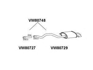 VENEPORTE VW80748 galinis duslintuvas
7F0253609, 7J0253609A, 7J0253609G