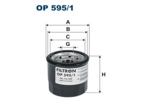 FILTRON OP595/1 alyvos filtras 
 Filtrai -> Alyvos filtras
PE01-14-302, PE01-14-302A