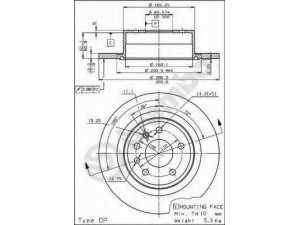 BREMBO 08.5891.10 stabdžių diskas 
 Dviratė transporto priemonės -> Stabdžių sistema -> Stabdžių diskai / priedai
569121, 569208, 569208, 90444513