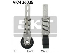 SKF VKM 36035 įtempiklio skriemulys, V formos rumbuotas diržas 
 Diržinė pavara -> V formos rumbuotas diržas/komplektas -> Įtempiklio skriemulys
82 00 065 970, 82 00 230 958