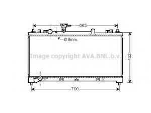 AVA QUALITY COOLING MZ2218 radiatorius, variklio aušinimas 
 Aušinimo sistema -> Radiatorius/alyvos aušintuvas -> Radiatorius/dalys
L51015200C