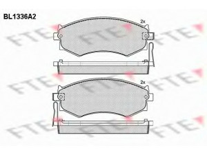 FTE BL1336A2 stabdžių trinkelių rinkinys, diskinis stabdys 
 Techninės priežiūros dalys -> Papildomas remontas
41060-32R93, 41060-32R94, 41060-44F92