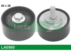 LUCAS ENGINE DRIVE LA0560 kreipiantysis skriemulys, V formos rumbuotas diržas 
 Diržinė pavara -> V formos rumbuotas diržas/komplektas -> Laisvasis/kreipiamasis skriemulys