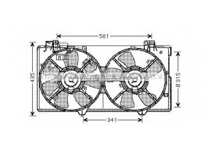 AVA QUALITY COOLING MZ7529 ventiliatorius, radiatoriaus
AJ5715025H