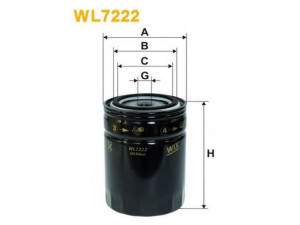 WIX FILTERS WL7222 alyvos filtras 
 Techninės priežiūros dalys -> Techninės priežiūros intervalai
1957597, 1960830, 3707442, 5004 552