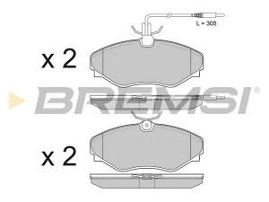 BREMSI BP3510 stabdžių trinkelių rinkinys, diskinis stabdys
6025370851