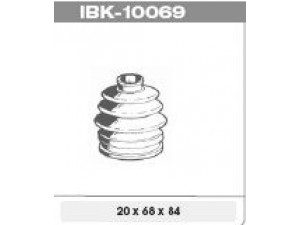 IPS Parts IBK-10069 gofruotoji membrana, kardaninis velenas 
 Ratų pavara -> Gofruotoji membrana
