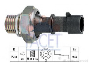 FACET 7.0069 alyvos slėgio jungiklis 
 Variklis -> Variklio elektra
12 52 557, 12 52 562, 12 52 570