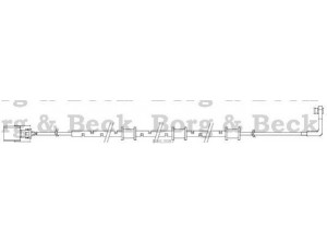BORG & BECK BWL3087 įspėjimo kontaktas, stabdžių trinkelių susidėvėjimas 
 Stabdžių sistema -> Susidėvėjimo indikatorius, stabdžių trinkelės
C2D2976