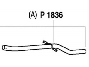 FENNO P1836 išleidimo kolektorius 
 Išmetimo sistema -> Išmetimo vamzdžiai
BM50057, repair pipe