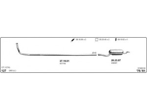 IMASAF 573000136 išmetimo sistema 
 Išmetimo sistema -> Išmetimo sistema, visa