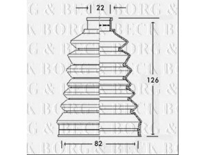 BORG & BECK BCB2319 gofruotoji membrana, kardaninis velenas 
 Ratų pavara -> Gofruotoji membrana
329305, 329305, 3293.05