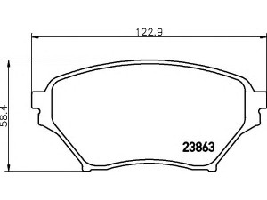 HELLA 8DB 355 010-261 stabdžių trinkelių rinkinys, diskinis stabdys 
 Techninės priežiūros dalys -> Papildomas remontas
N0Y73328Z, N0Y93323Z, NCY33323Z