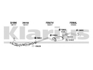 KLARIUS 361664U išmetimo sistema