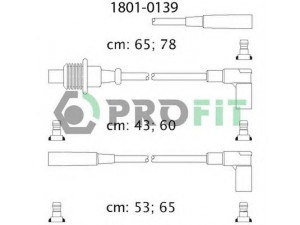 PROFIT 1801-0139 uždegimo laido komplektas 
 Kibirkšties / kaitinamasis uždegimas -> Uždegimo laidai/jungtys
5967E5, 5967H5, 5967K4, 95659598