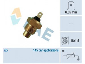 FAE 31020 siuntimo blokas, aušinimo skysčio temperatūra 
 Elektros įranga -> Jutikliai
5.413.327, 75.413.327, 95.494.830