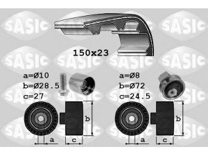 SASIC 1756053 paskirstymo diržo komplektas 
 Techninės priežiūros dalys -> Papildomas remontas