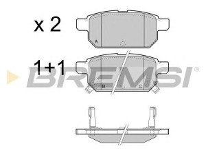 BREMSI BP3467 stabdžių trinkelių rinkinys, diskinis stabdys
55800-68L00, 5580068L00, 5580068L00000