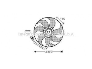 PRASCO VW7521 ventiliatorius, radiatoriaus 
 Aušinimo sistema -> Oro aušinimas
6X0959455A, 6X0959455A, 6X0959455A