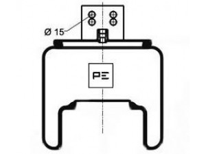 PE Automotive 084.264-11A dėklas, pneumatinė pakaba
020427803, 20 427 803