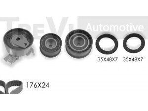 TREVI AUTOMOTIVE KD1073S paskirstymo diržo komplektas 
 Techninės priežiūros dalys -> Papildomas remontas