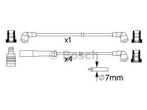 BOSCH 0 986 357 214 uždegimo laido komplektas 
 Kibirkšties / kaitinamasis uždegimas -> Uždegimo laidai/jungtys
MD030838, MD030899, MD997422