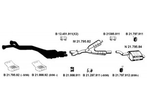 EBERSPÄCHER 212088 išmetimo sistema 
 Išmetimo sistema -> Išmetimo sistema, visa