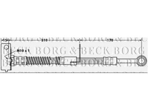 BORG & BECK BBH7041 stabdžių žarnelė 
 Stabdžių sistema -> Stabdžių žarnelės
587311C050