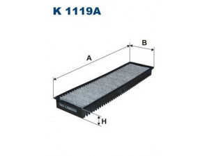 FILTRON K1119A filtras, salono oras 
 Techninės priežiūros dalys -> Techninės priežiūros intervalai
64311496711, 64319257505