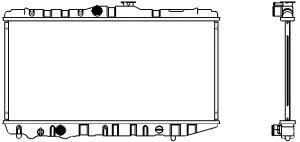 SAKURA  Automotive 1460-0122 radiatorius, variklio aušinimas