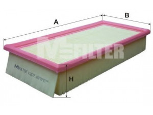 MFILTER K 207 oro filtras 
 Techninės priežiūros dalys -> Techninės priežiūros intervalai
13 72 1 311 880, 13 72 1 726 916