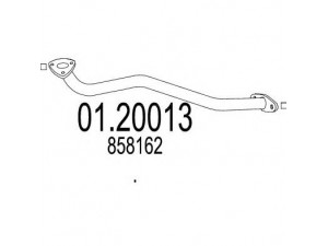 MTS 01.20013 išleidimo kolektorius 
 Išmetimo sistema -> Išmetimo vamzdžiai
858162